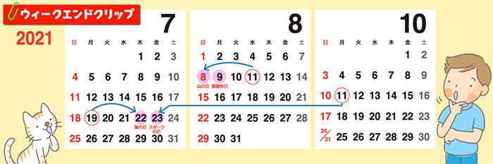 カレンダーを直しましたか 21年7月は祝日の勘違いに注意しましょうね 理美容ディーラー大和理器